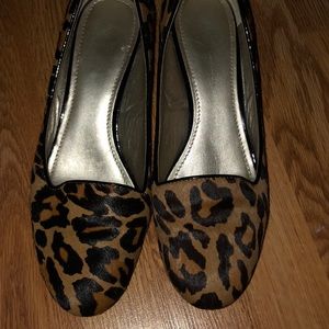 Ann Klein animal print wedge heel